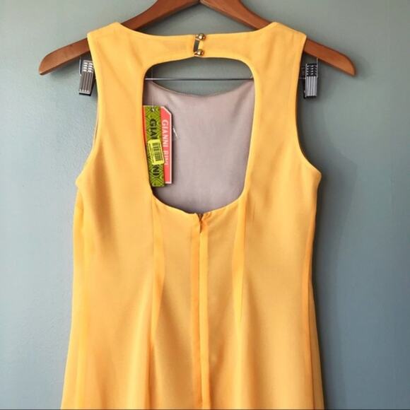 GIANNI BINI Yellow Evelyn Mini Dress NWT - Picture 5 of 8